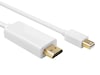 Mini DP till HDMI kabel 2m (vit) Skärmkablar