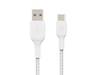 Belkin USB-A till USB-C kabel 1m (vit) Kablage/Adapter/Diverse