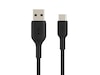 Belkin USB-A till USB-C kabel 1m (svart) Kablage/Adapter/Diverse