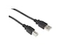 USB-A till USB-B-kabel 3m (svart) USBkablar