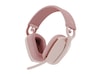 Logitech Zone Vibe 100 trådlös headset (rosa) Trådlöst