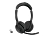 Jabra Evolve2 55 Link380a MS Stereo Headset trådlöst