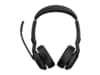 Jabra Evolve2 55 Link380a MS Stereo Headset trådlöst