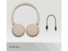 Sony WH-CH520 trådlösa hörlura, On-Ear (beige) Trådlöst