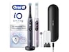 Oral-B iO 9 Duo elektriska tandborstar (svarta & ljusrosa) Tandvård