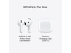 Apple AirPods 4 Aktiv brusreducering trådlösa hörlurar, In-ear (vit) In-ear