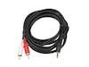 Minijack till RCA kabel 2m (svart) HiFikablar