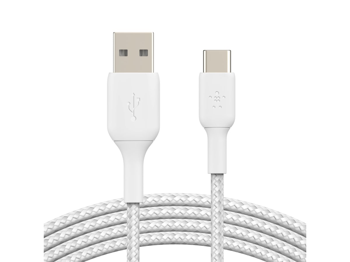 Belkin USB-A till USB-C kabel 1m (vit) Kablage/Adapter/Diverse