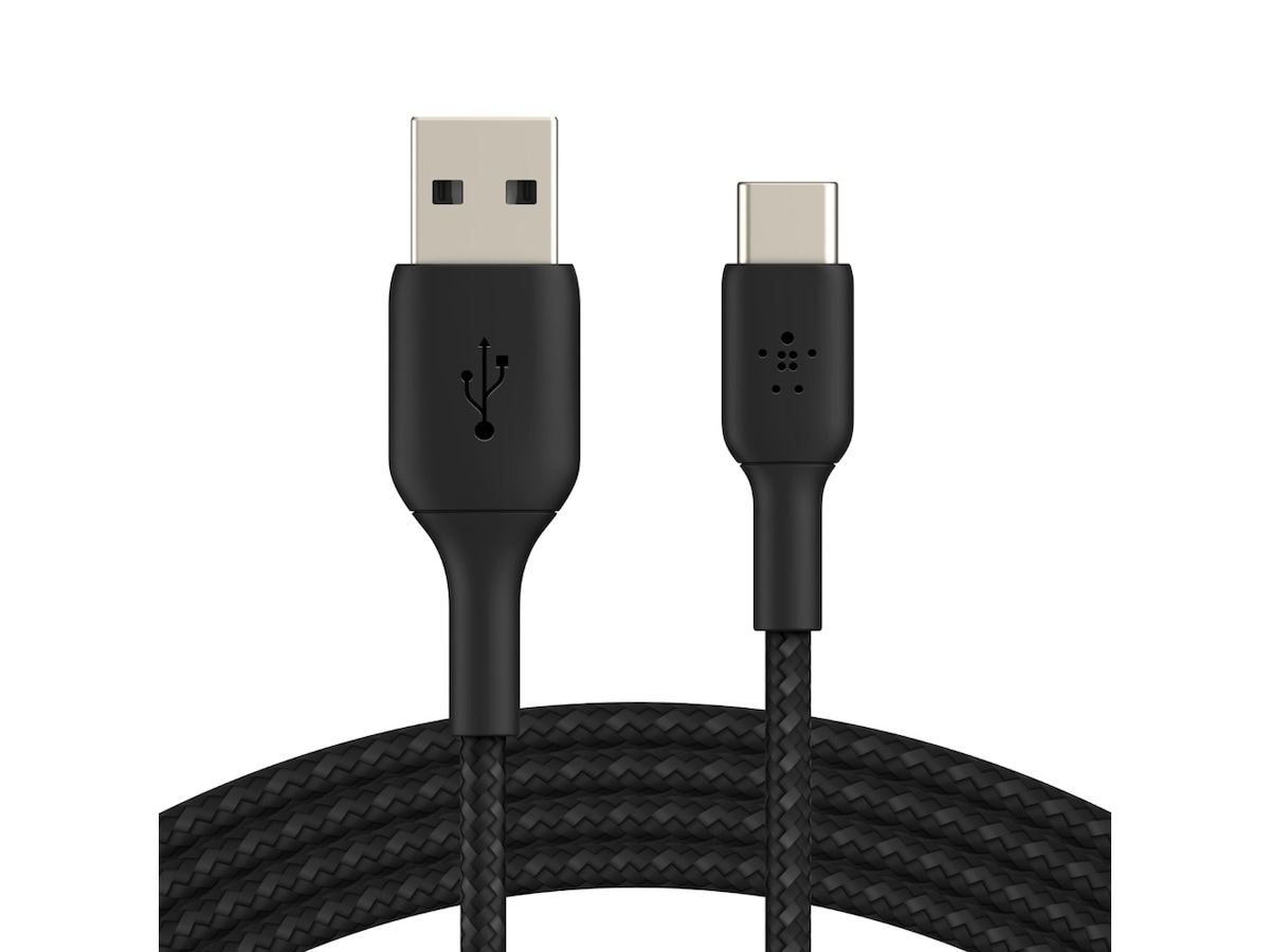 Belkin USB-A till USB-C kabel 1m (svart) Kablage/Adapter/Diverse