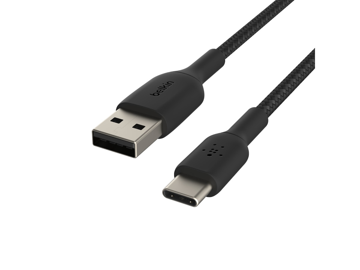 Belkin USB-A till USB-C kabel 1m (svart) Kablage/Adapter/Diverse