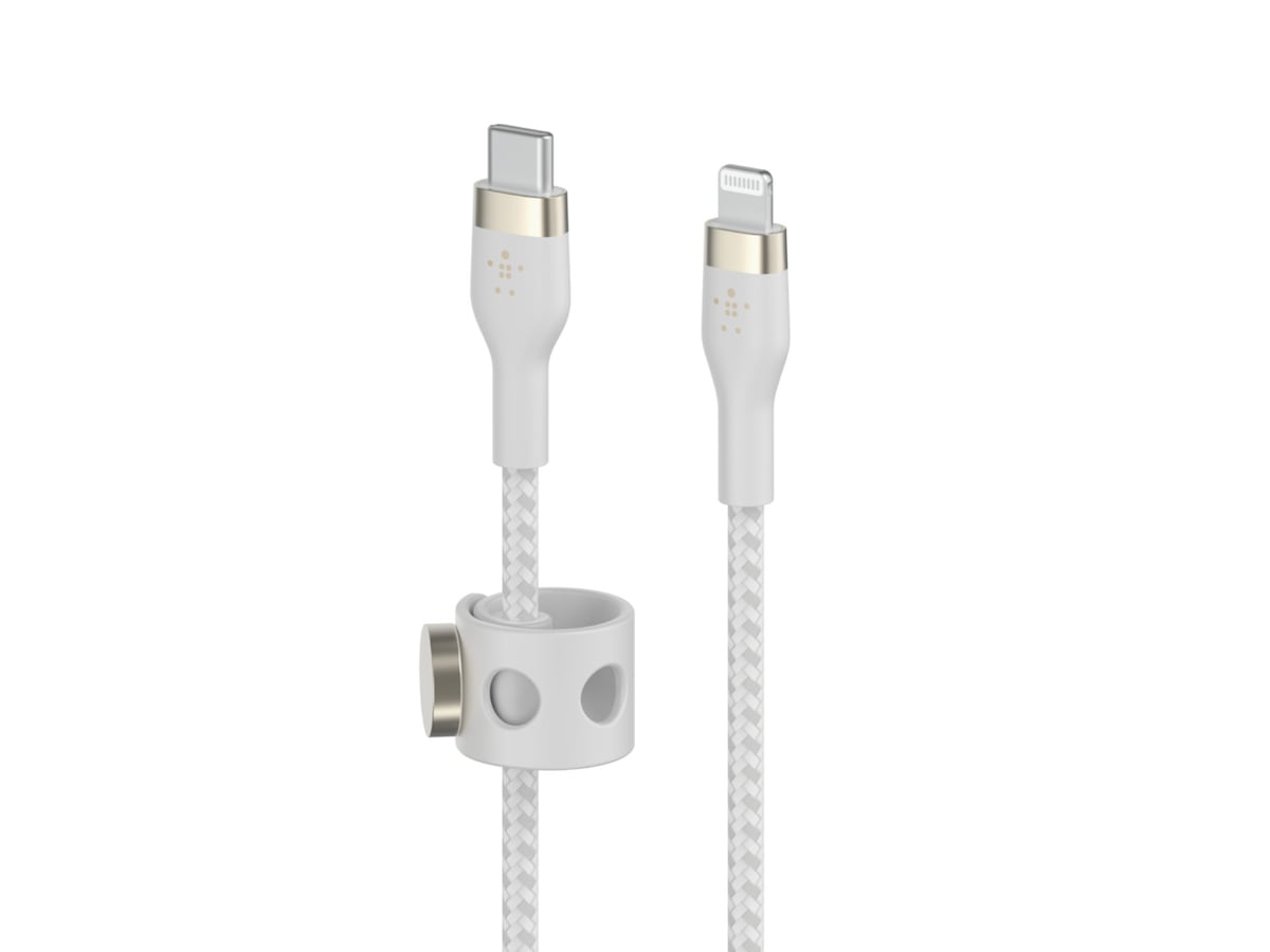 Belkin USB-C till Lightning kabel 3m (vit) Kablage/Adapter/Diverse