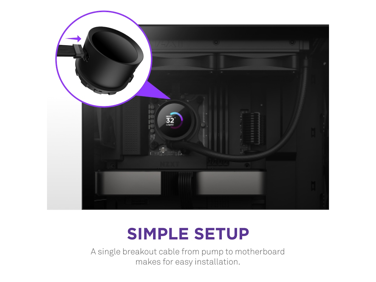 NZXT Kraken 360 AIO CPU Kylare (svart) CPU - Vattenkylning