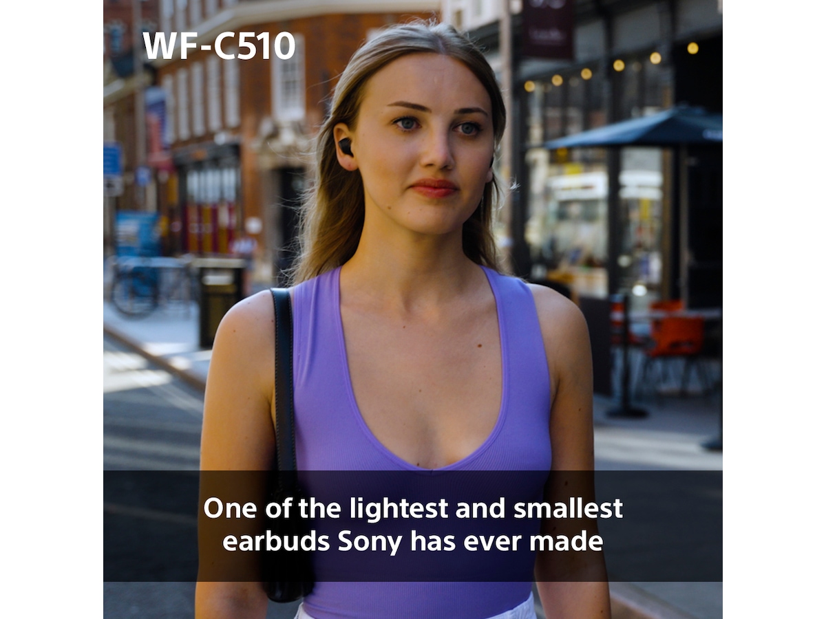 Sony WF-C510  trådlösa hörlurar, In-ear med mikrofon (svart) In-ear