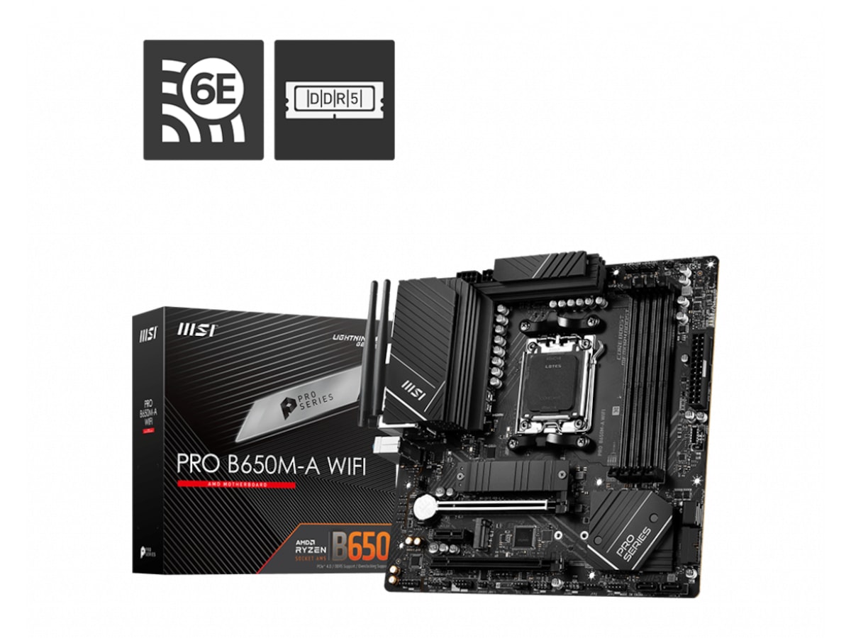 MSI PRO B650M-A WIFI Moderkort AMD Socket