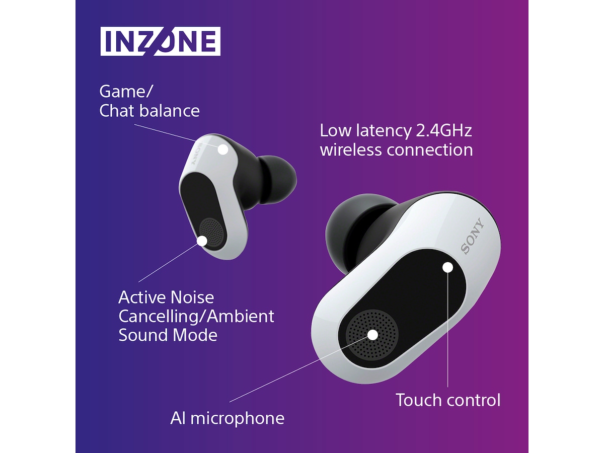 Sony INZONE Buds True Wireless Gaming Hörlurar (vit) In-ear