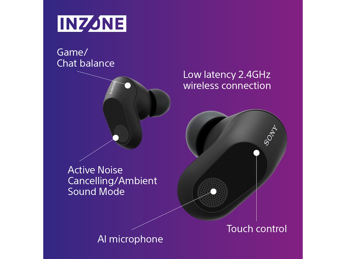 Sony INZONE Buds True Wireless Gaming Hörlurar (svart) Trådlöst