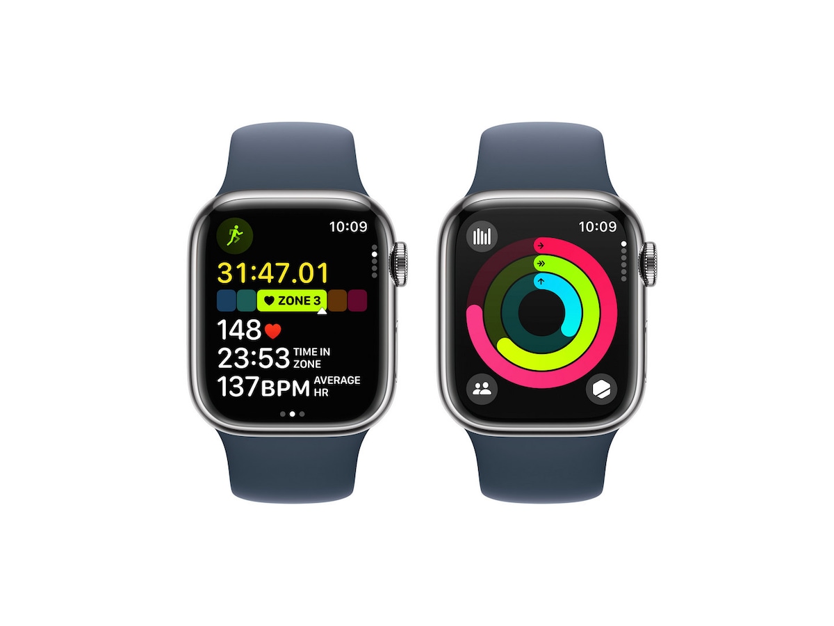 Apple Watch Series 9 GPS + LTE 41mm Rostfritt stål (silver) Watch