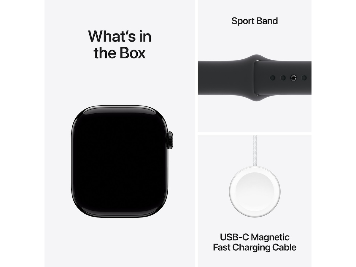 Apple Watch Series 10 46mm GPS + LTE Aluminium (gagatsvart) Watch