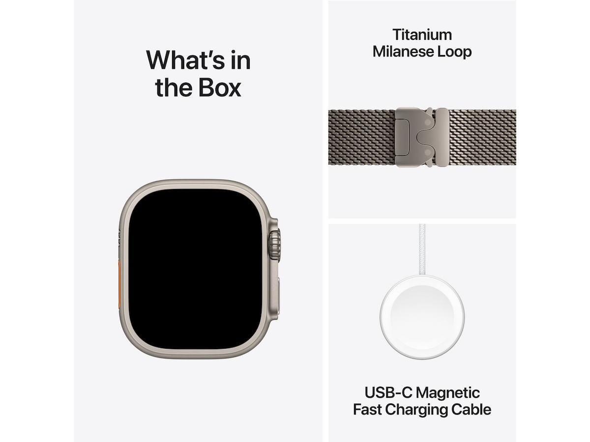 Apple Watch Ultra 2 49mm GPS + LTE Titan (naturlig) Watch