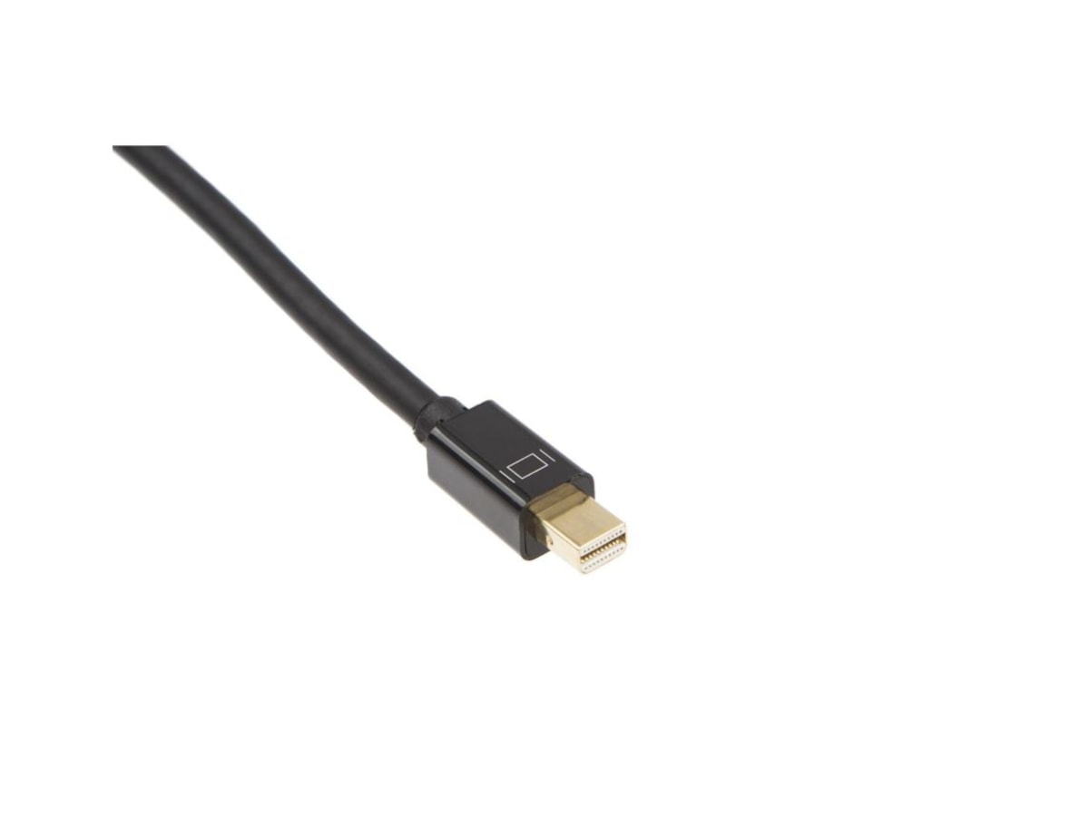 MiniDP till Displayport kabel 1m (svart) Skärmkablar