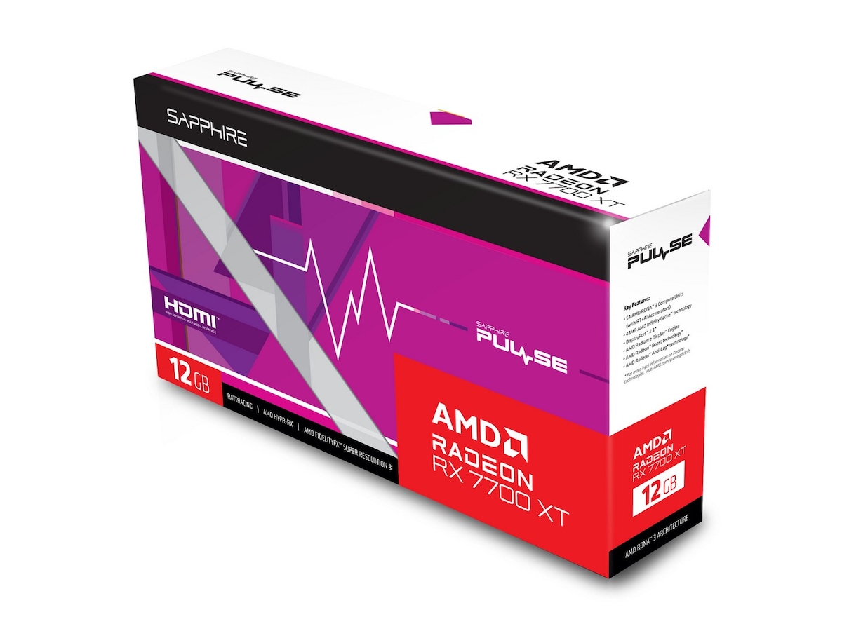 Sapphire PULSE AMD Radeon RX 7700 XT PCI-Express