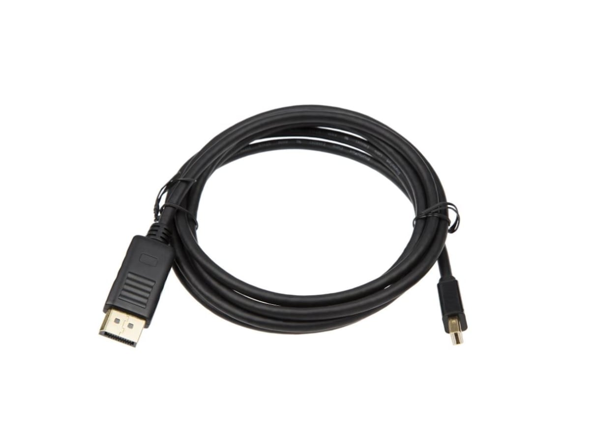 MiniDP till Displayport kabel 1m (svart) Skärmkablar