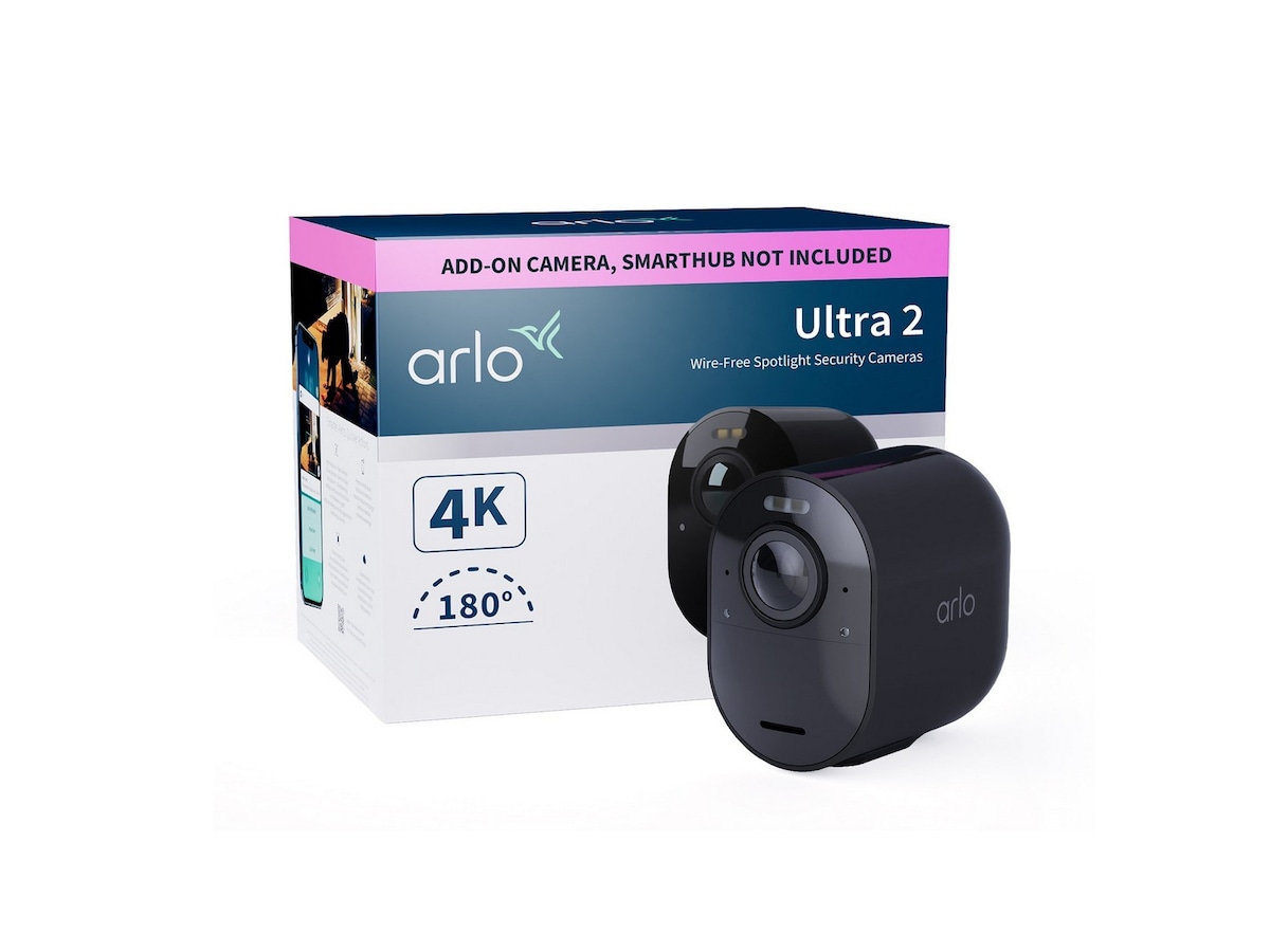 Arlo Ultra 2 övervakningskamera utomhus (svart) Övervakningskamera