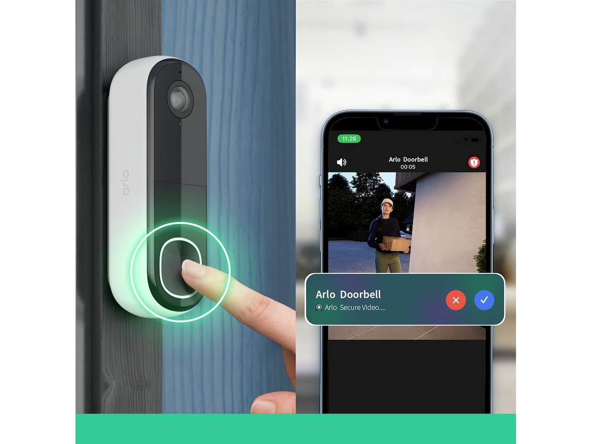 Arlo Essential 2 FHD Video Doorbell Ringklockor