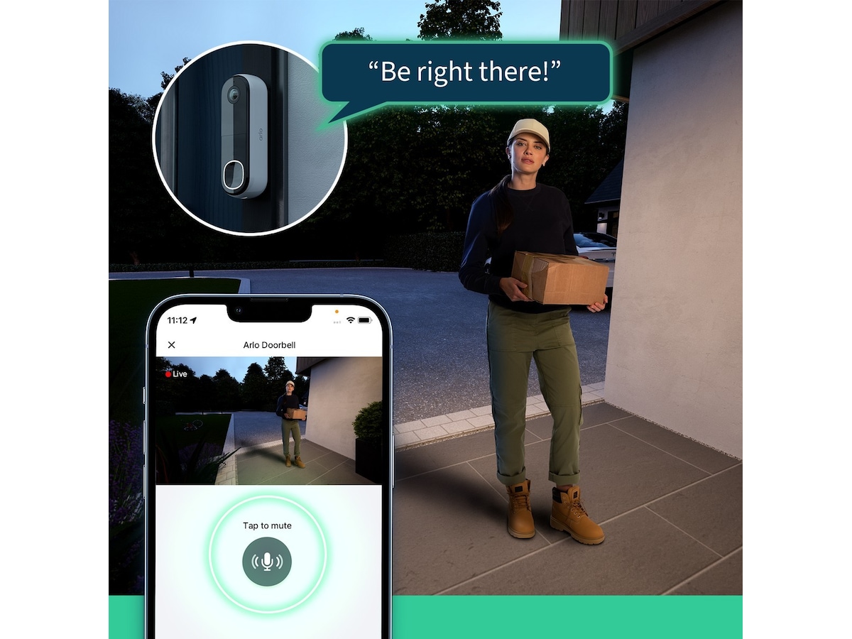 Arlo Essential 2 FHD Video Doorbell Ringklockor