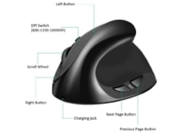 KENSON Vertical Mouse Comfi 2 trådbunden mus (svart) Ergonomi