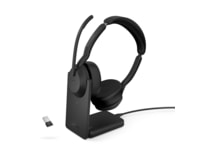 Jabra Evolve2 55 Link380a MS Teams Stereo Stand Headset trådlöst