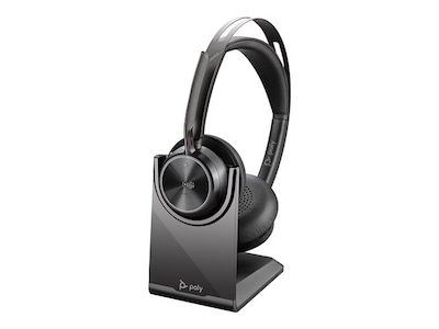 Poly Voyager Focus 2-M MS USB-A Headset med laddningsställ Headset trådlöst