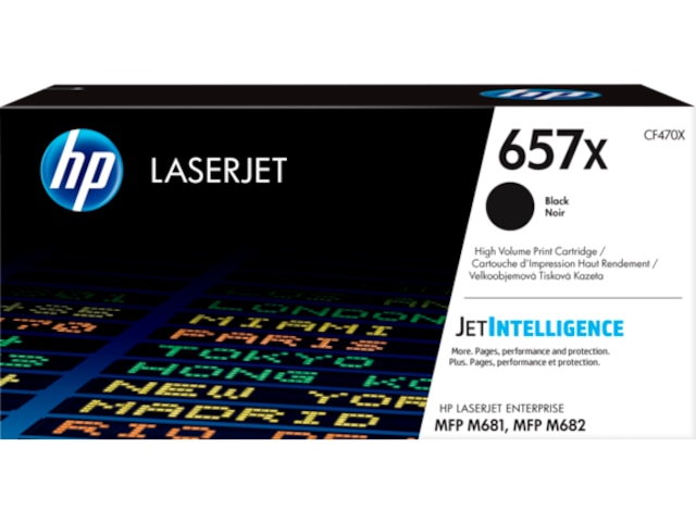 HP Toner 657X Svart Lasertoner