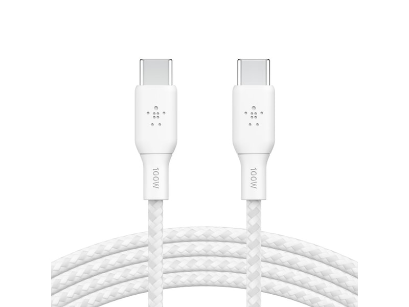 Belkin USB-C till USB-C kabel 2m (vit) USBkablar