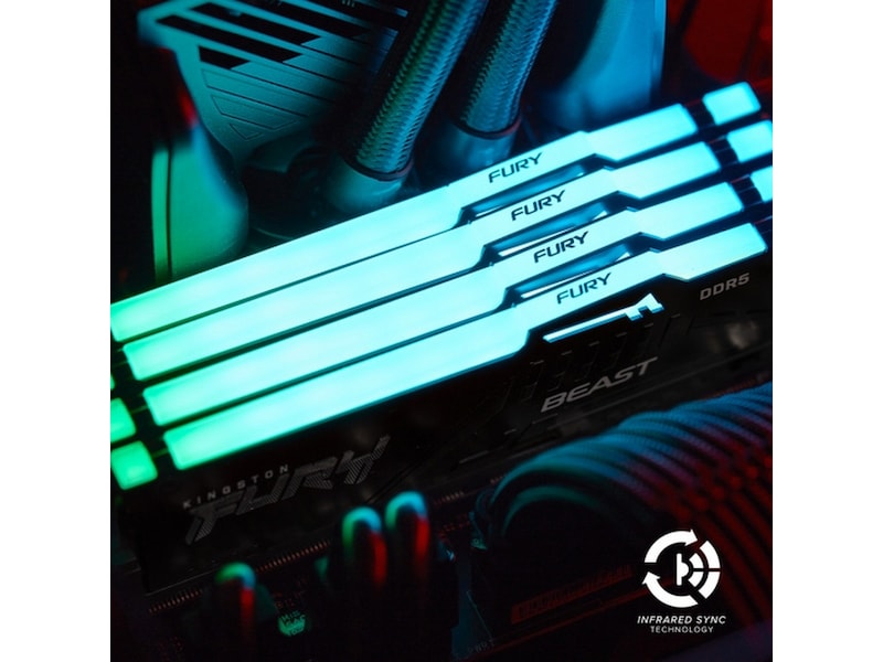 Kingston FURY Beast RGB DDR5 5600MHz 32GB Minne