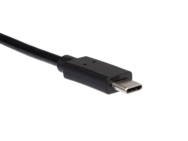 USB-C till USB-B kabel 2m (svart) USBkablar