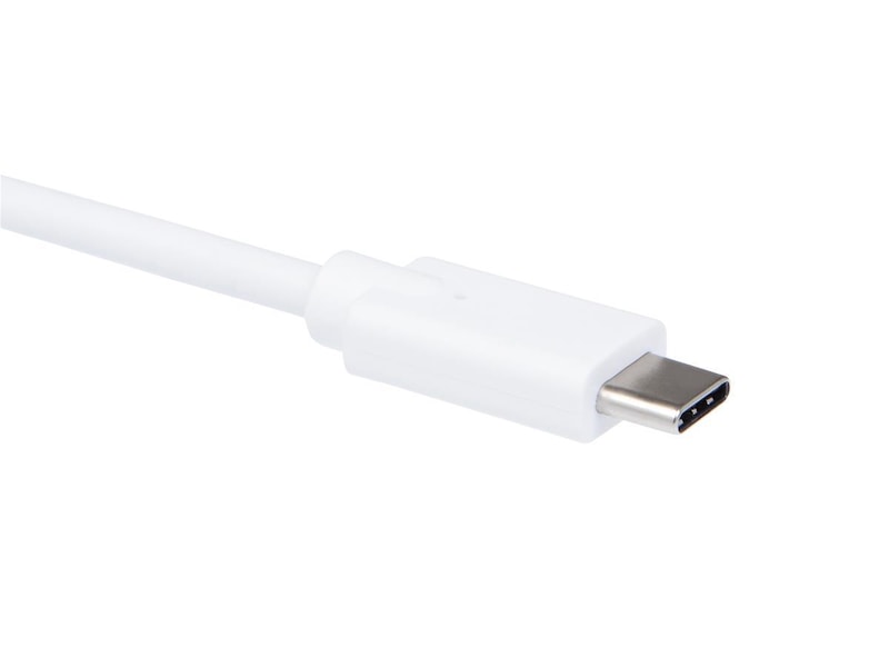 USB-A till USB-C kabel 1m (vit) USBkablar