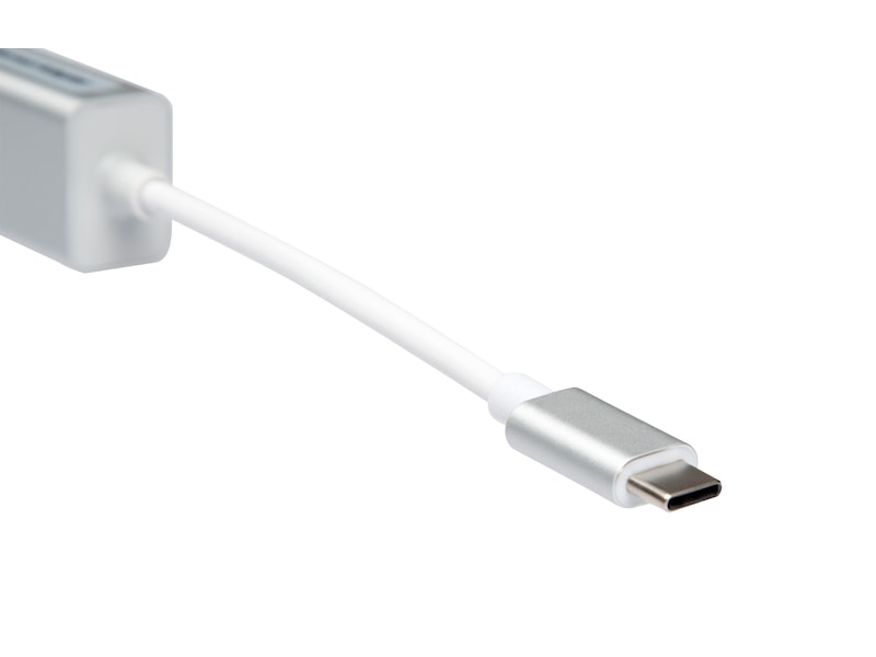 USB-C till 3xUSB-A Adapter 0,3m (vit) USBkablar