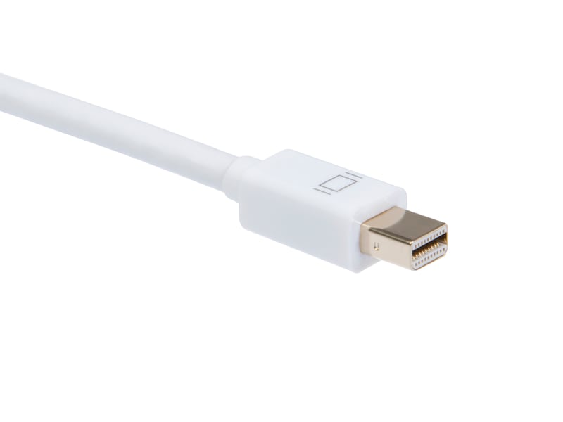 Mini DP till HDMI kabel 2m (vit) Skärmkablar