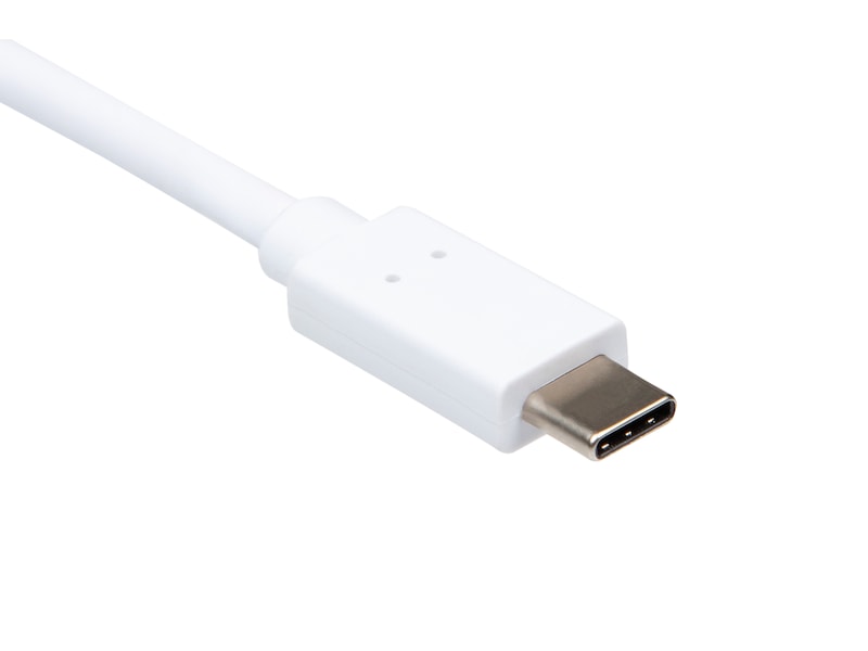 USB-A till USB-C kabel 0.5m (vit) USBkablar