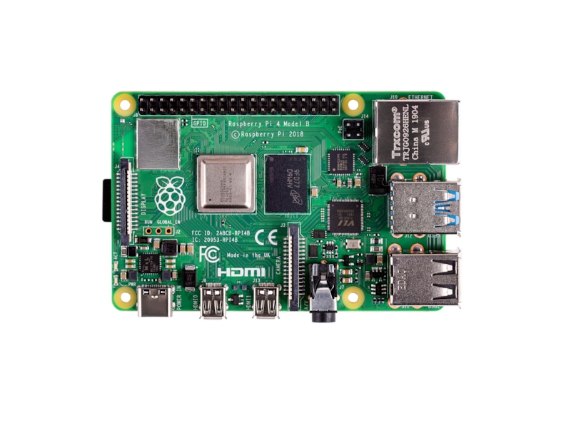 Raspberry Pi 4 Model B, 2GB RAM Integrerad CPU