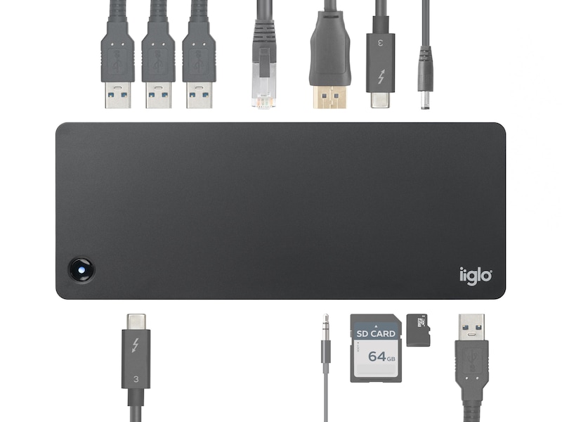 iiglo 11-i-1 Thunderbolt 3 Docking Dockningsstation