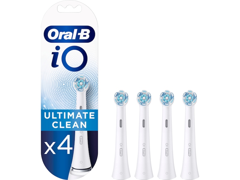 Oral-B iO Ultimate Clean Tandborsthuvuden 4pk. (vit) Tandvård