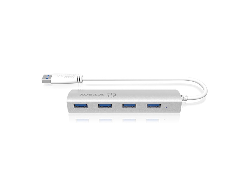 ICY BOX 4 portar USB 3.0 Hub, aluminium USB-hub