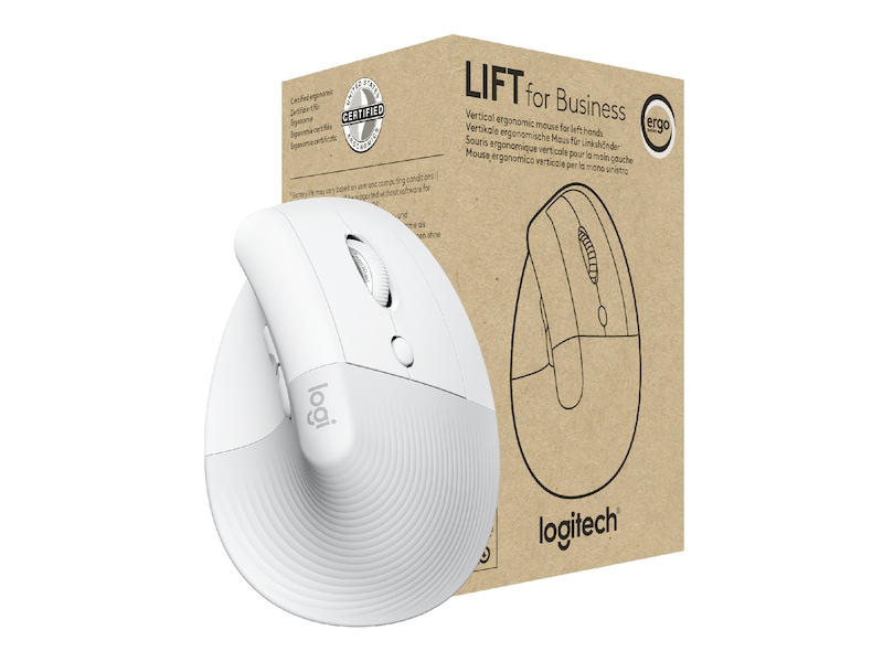 Logitech Lift Vertikal Business mus (off-white) Mus