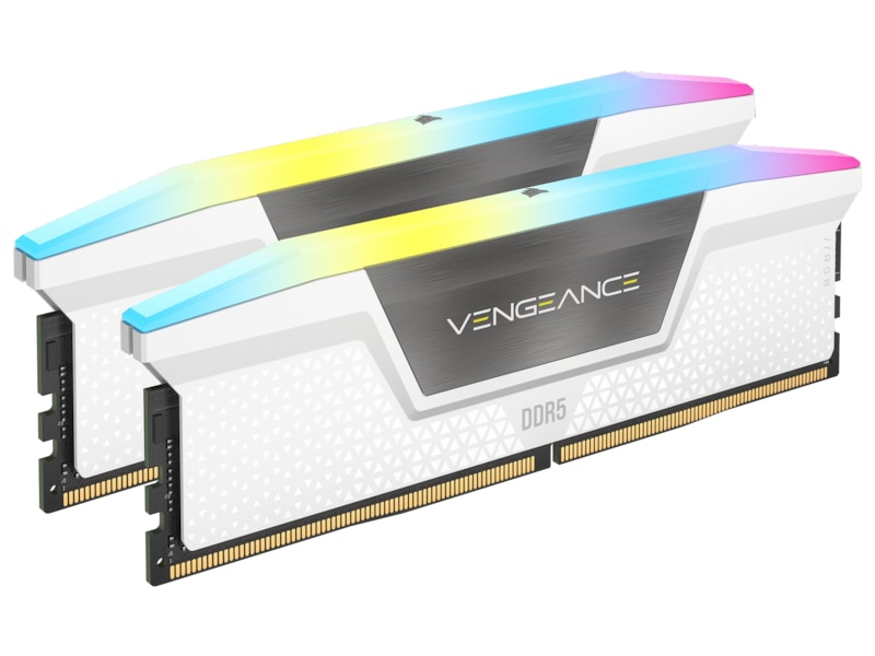 Corsair Vengeance DDR5 6200MHz 32GB RGB (vit) Minne