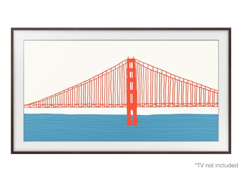 Samsung 85" ram till The Frame (2021-2024, brun) Tillbehör