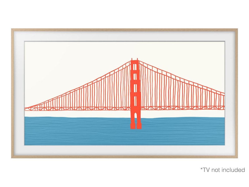 Samsung 85" ram till The Frame (2021-2024, teak) Tillbehör