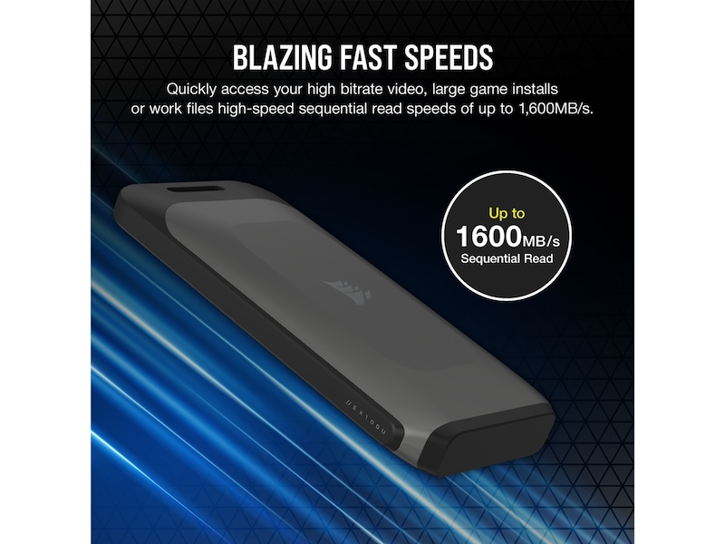 Corsair EX100U 1TB extern USB-lagring SSD extern