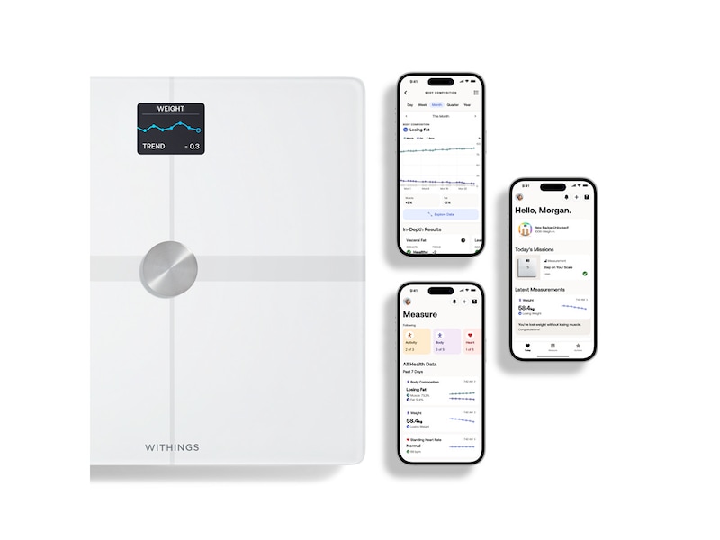 Withings Body Smart Wi-Fi badvåg (vit) Badrumsvåg